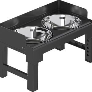HANAMYA Elevated Dog Bowls with Adjustable Legs